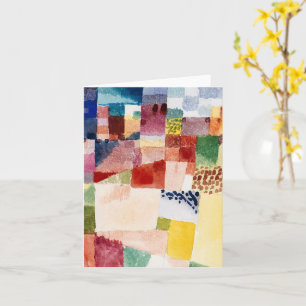 Motiv aus Hammamet von Paul Klee, Abstrakte Kunst Karte