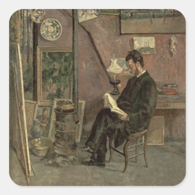 Motiv: Doctor Martinez, 1878 (Oil on canvas) Quadratischer Aufkleber (Vorderseite)