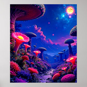 Motiv für die Pilzforst-Nacht Poster