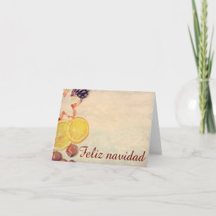 Motiv für Weihnachten mit Früchten...