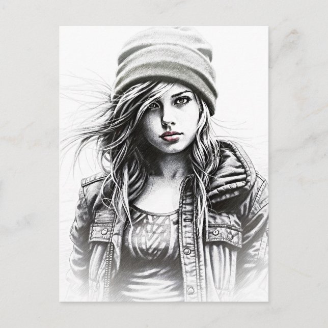 Motiv: Grunge Postkarte (Vorderseite)