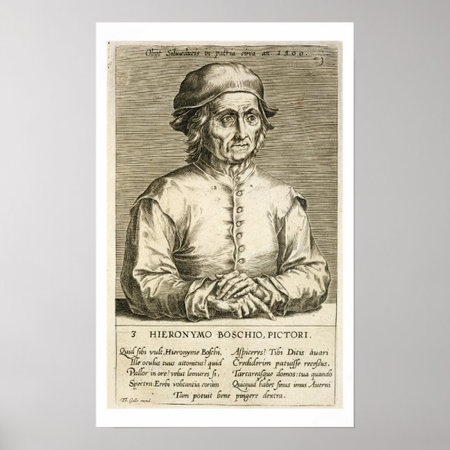 Motiv: Hieronymus Bosch (C.1450-1516) Plattform 3 Poster (Vorne)