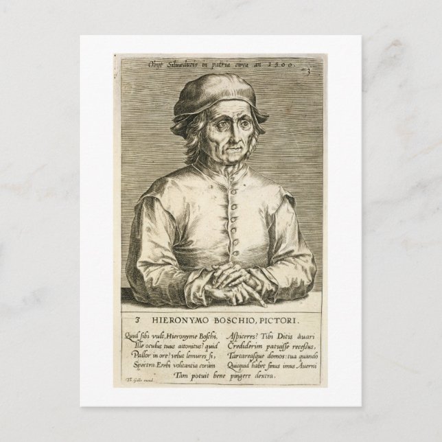 Motiv: Hieronymus Bosch (C.1450-1516) Plattform 3 Postkarte (Vorderseite)