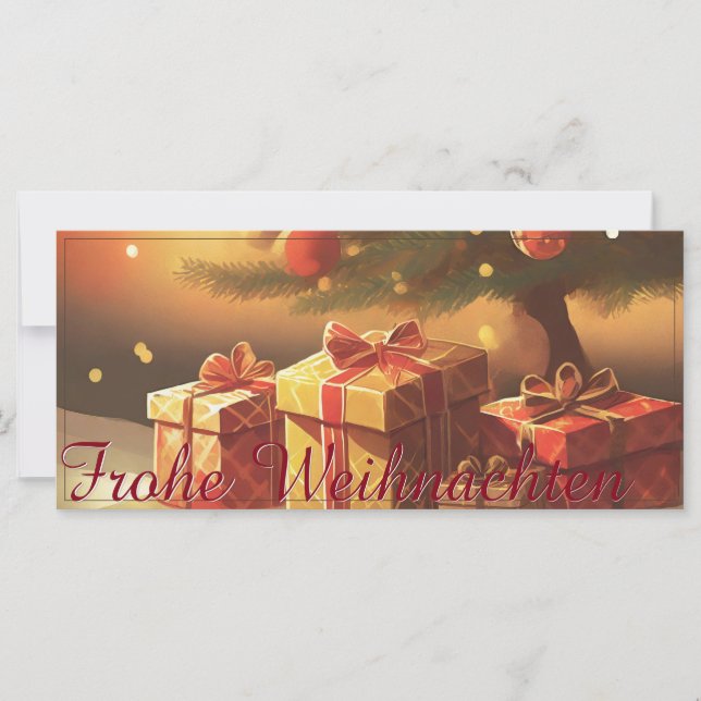 Motiv, mit Geschenken unterm Weihnachtsbaum 37016 (Vorderseite)