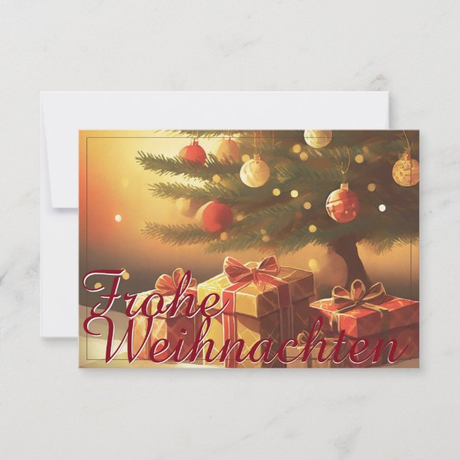 Motiv, mit Geschenken unterm Weihnachtsbaum 37016 (Vorderseite)