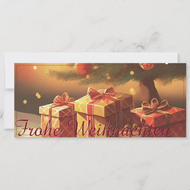 Motiv, mit Geschenken unterm Weihnachtsbaum 37016 (Vorderseite)