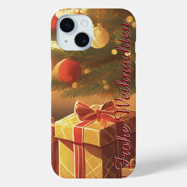 Motiv, mit Geschenken unterm Weihnachtsbaum 37016 Case-Mate iPhone Hülle (Rückseite)