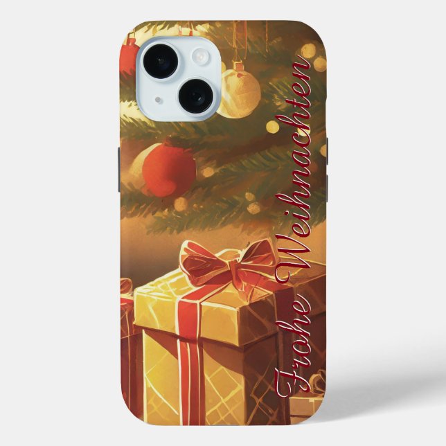 Motiv, mit Geschenken unterm Weihnachtsbaum 37016 Case-Mate iPhone Hülle (Rückseite)