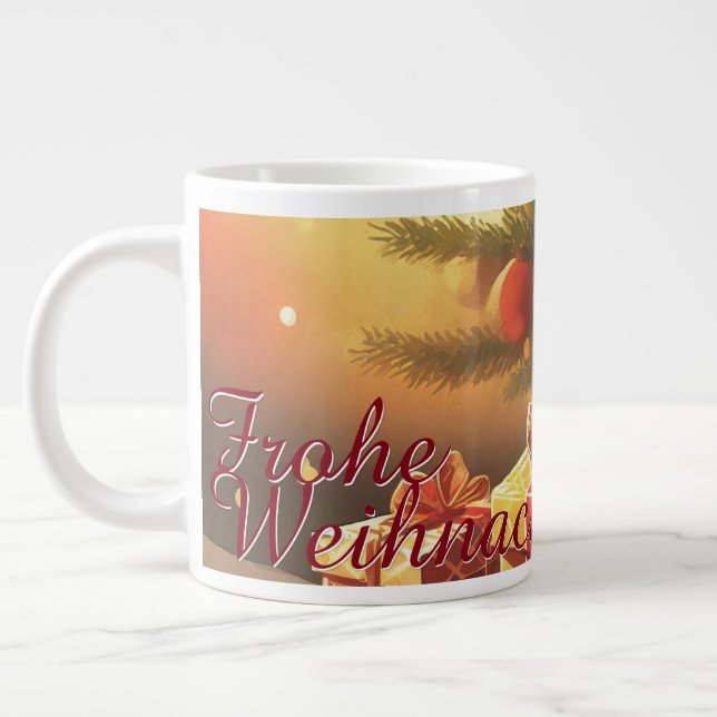 Motiv, mit Geschenken unterm Weihnachtsbaum 37016 Jumbo-Tasse (Links)