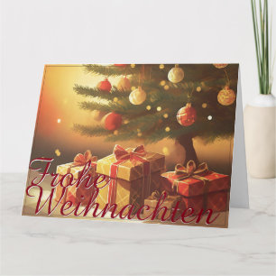 Motiv, mit Geschenken unterm Weihnachtsbaum 37016 Karte