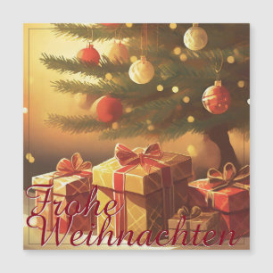 Motiv, mit Geschenken unterm Weihnachtsbaum 37016 Magnetkarte