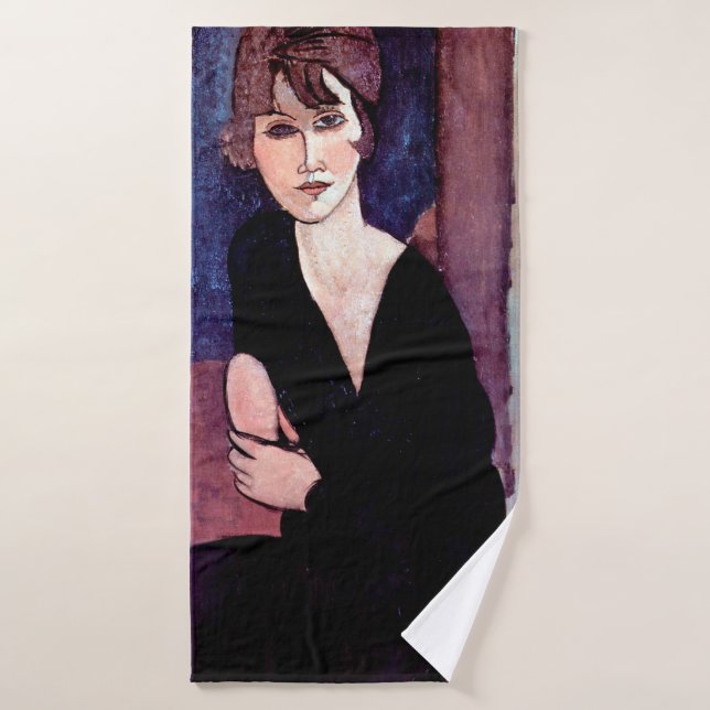 Motiv: Modigliani Badehandtuch (Badehandtuch)