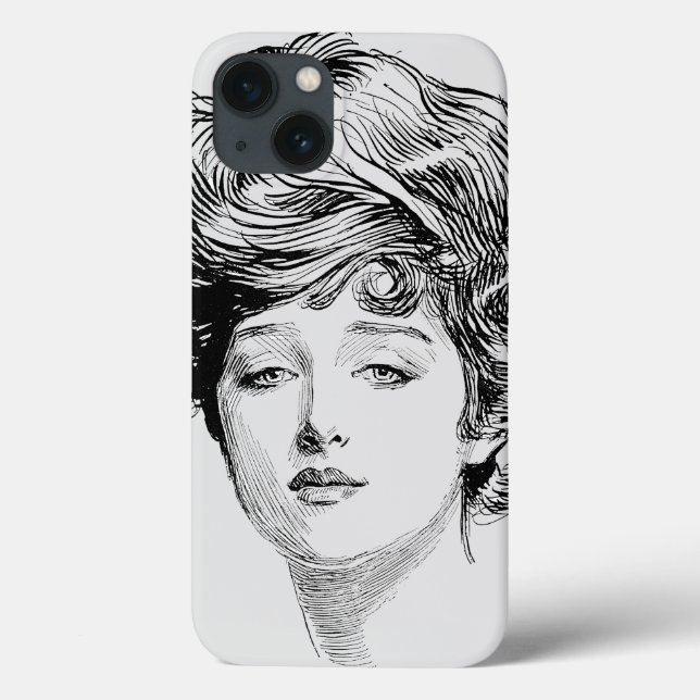 Motiv: Of A Gibson Girl, 1900 Case-Mate iPhone Hülle (Rückseite)