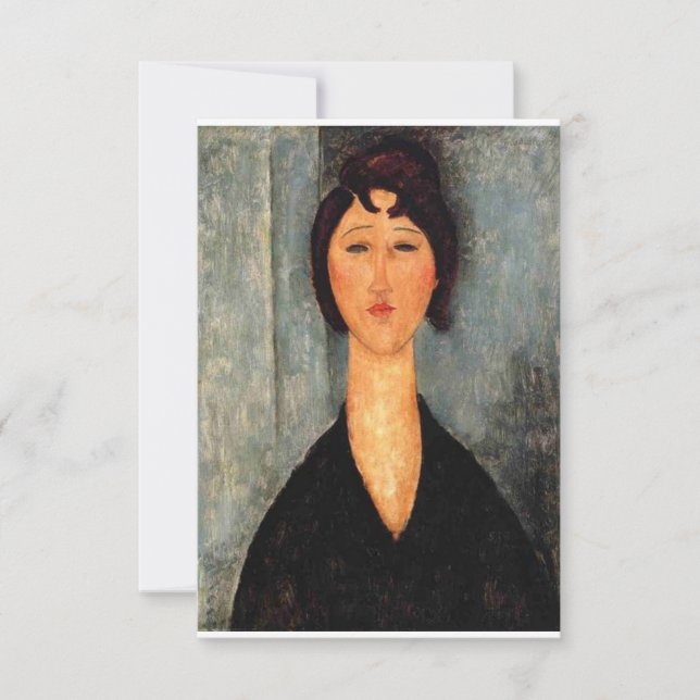 Motiv: Woman Modigliani Save The Date (Vorderseite)