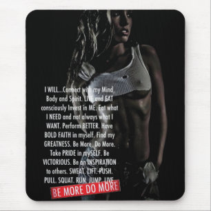 Motivaitonal Fitness-Turnhalle Mousepad