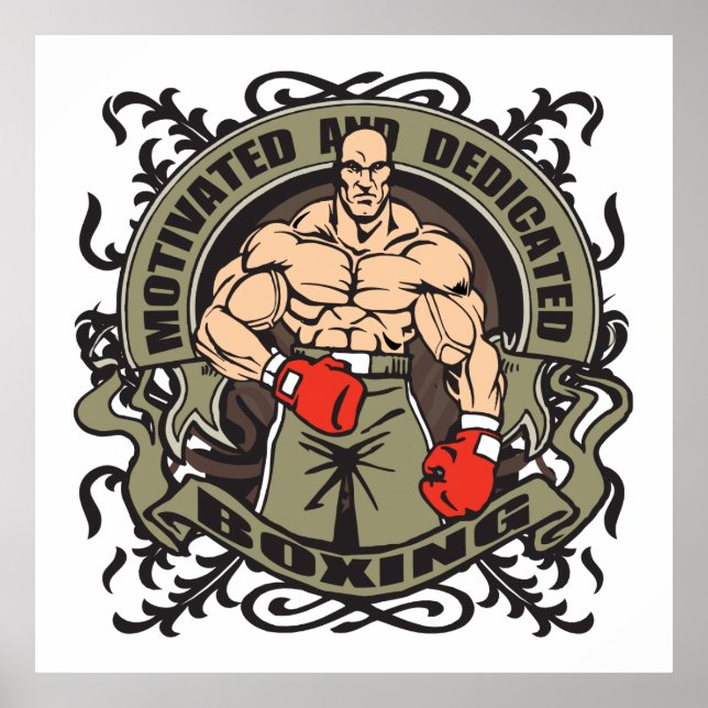 Motivated Boxing Poster (Vorne)