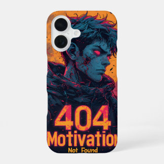 Motivation 404 Fall - kühne Männerdesign iPhone 16 Hülle