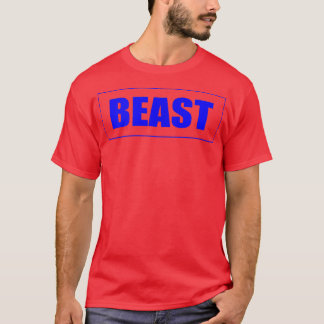 Motivation des Beast Gym Blue Color Fitness Workou T-Shirt