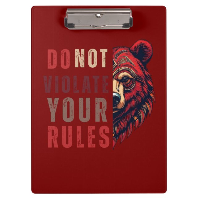 Motivation | Devisenorientierung | Bär Klemmbrett (Vorderseite)