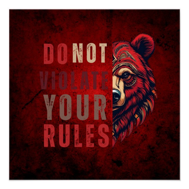 Motivation | Devisenorientierung | Bär Poster (Vorderseite)