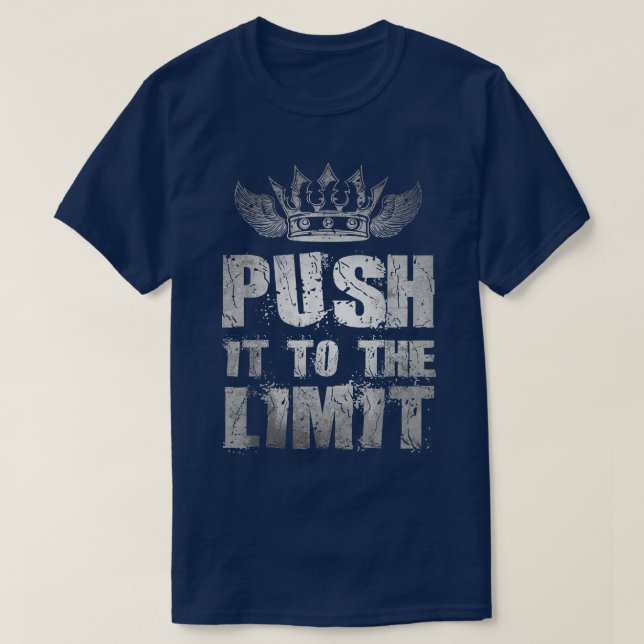 Motivation, die Bodybuilding auf ein Minimum zu be T-Shirt (Design vorne)