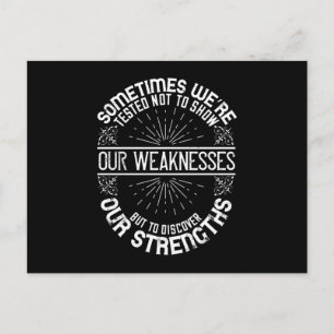 Motivation - Entdecken Sie unsere Stärken Postkarte