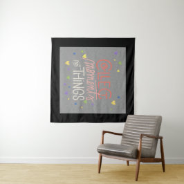 Motivation für das Lazy Lifestyle Design Wandteppich