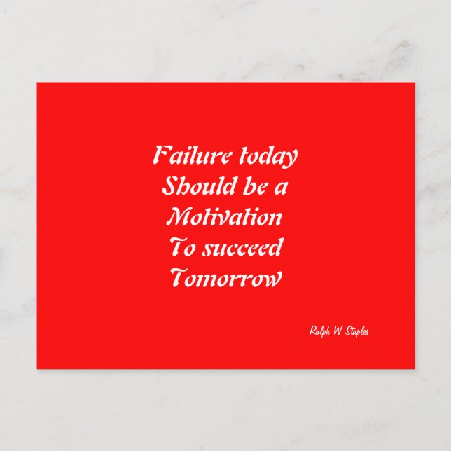 Motivation für den Erfolg von Postkarten (Vorderseite)