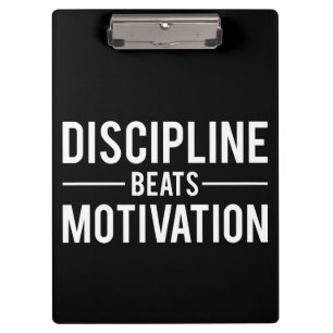 Motivation für Discipline Beats - Inspiration Klemmbrett