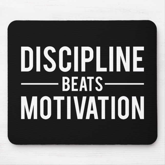 Motivation für Discipline Beats - Inspiration Mousepad (Vorne)