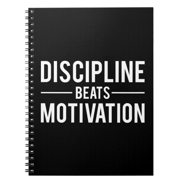 Motivation für Discipline Beats - Inspiration Notizblock (Vorderseite)