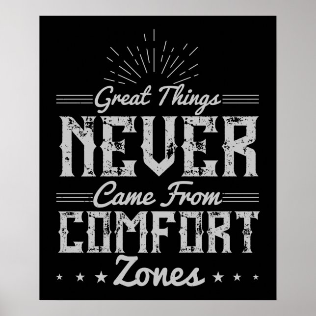 Motivation Großes im Komfort-Bereich Poster (Vorne)