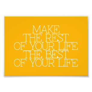 Motivation, Inspiration, Worte der Weisheit zitier Fotodruck