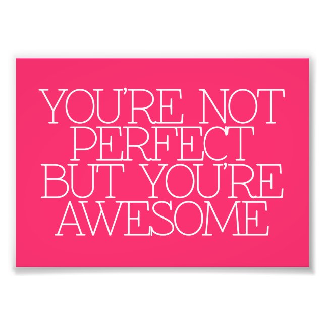 Motivation, Inspiration, Worte der Weisheit zitier Fotodruck (Vorne)