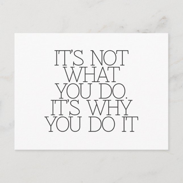 Motivation, Inspiration, Worte der Weisheit zitier Postkarte (Vorderseite)