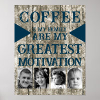 Motivation Kaffeegenfamilie 4 Foto grau blau