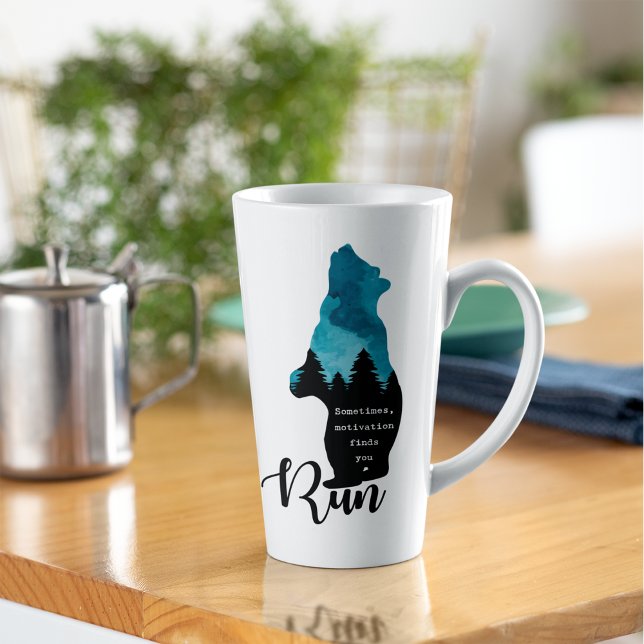 Motivation laufen Findest Sie Funny Bear Graphic Milchtasse (Von Creator hochgeladen)