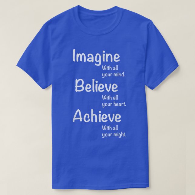 Motivation Motivierend T-Shirts - Stellen Sie sich (Design vorne)