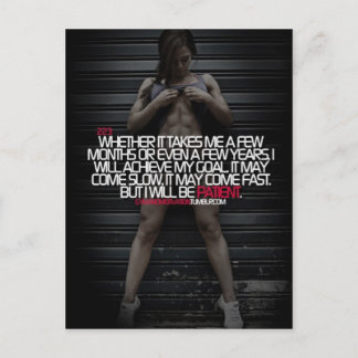 Motivation nach besten Kräften Postkarte