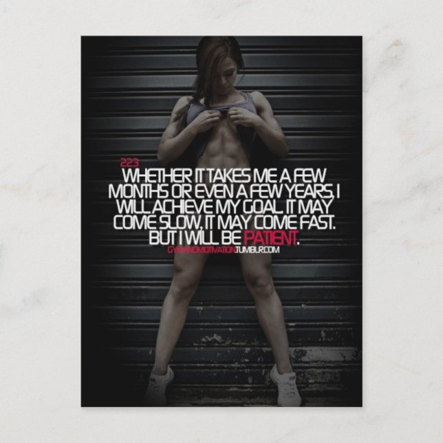 Motivation nach besten Kräften Postkarte (Vorderseite)