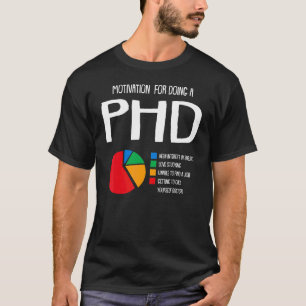 Motivation Ph D Diagramm Doktorand T-Shirt