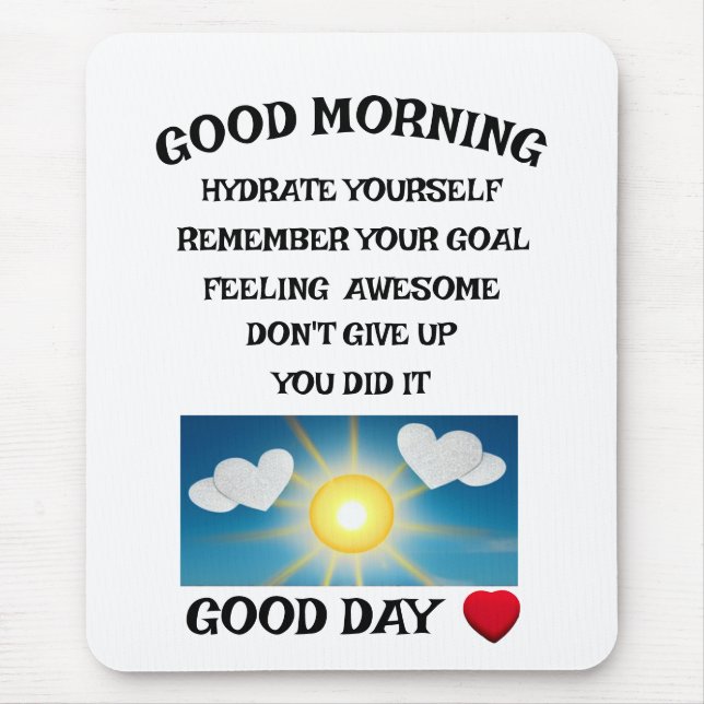 Motivation positiv mousepad (Vorne)