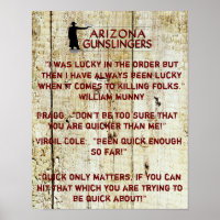 Motivation Poster für Cowboy Fast Gezeichnet