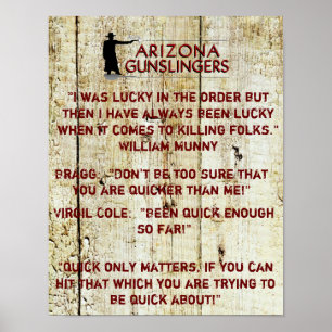 Motivation Poster für Cowboy Fast Gezeichnet