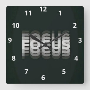MOTIVATION QUADRATISCHE WANDUHR