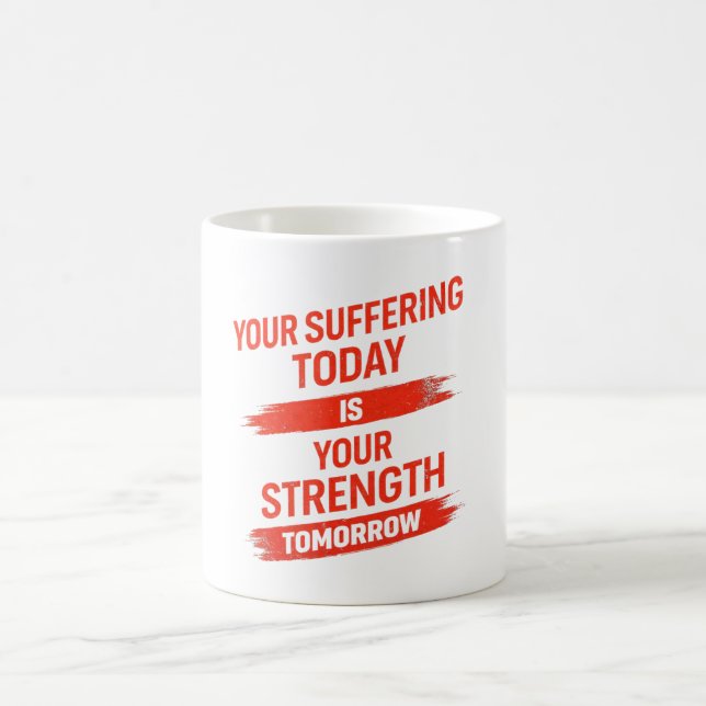 Motivation Quote Design Kaffeetasse (Mittel)