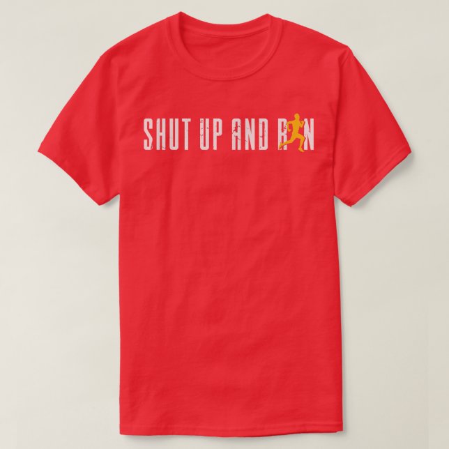 Motivation Runner Funny Don't Cry Run 1115 T-Shirt (Design vorne)