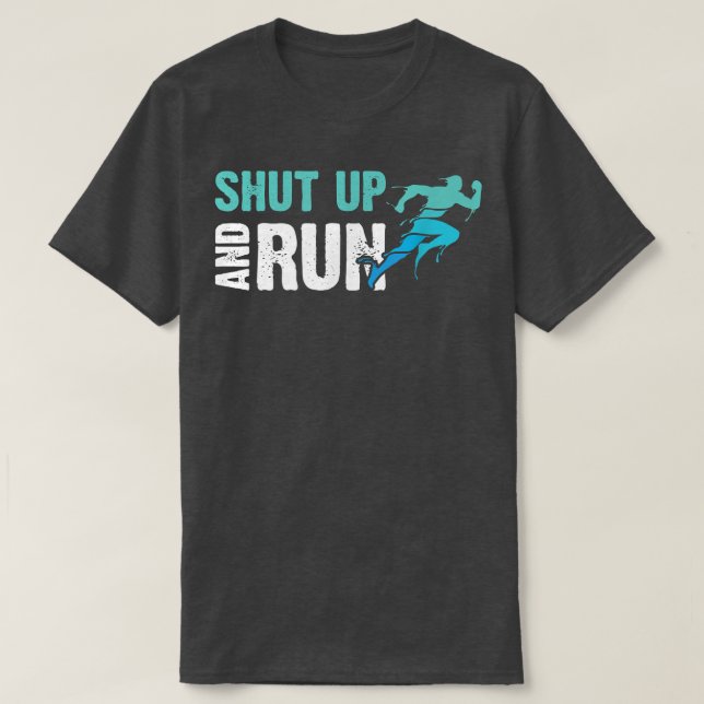 Motivation Runner Funny Lauf nicht schreien T-Shirt (Design vorne)