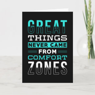 Motivation Sprichwort Comfort Zone Karte