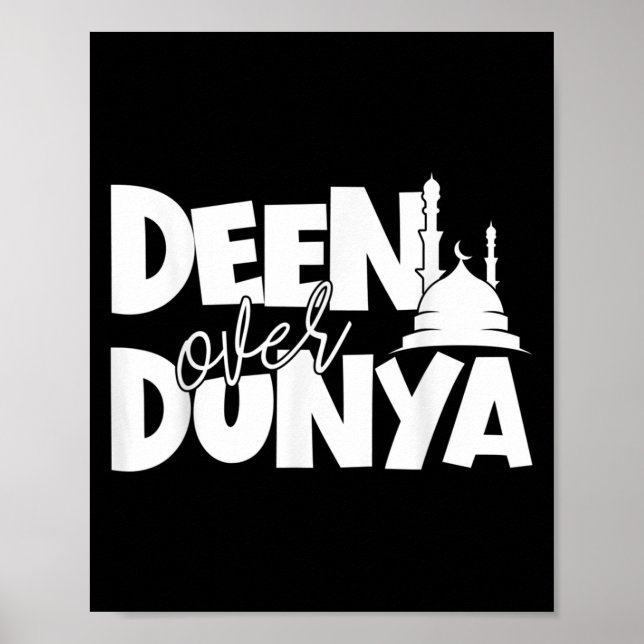 Motivation Sprichwort Islamischer Zitat über D Poster (Vorne)